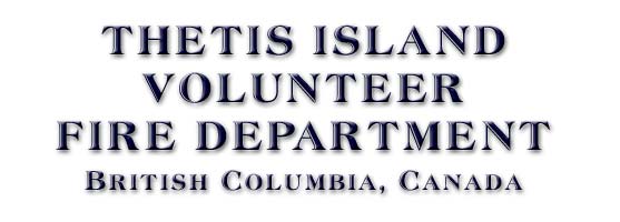 THETIS ISLAND VOLUNTEER FIRE DEPARTMENT, British Columbia, Canada